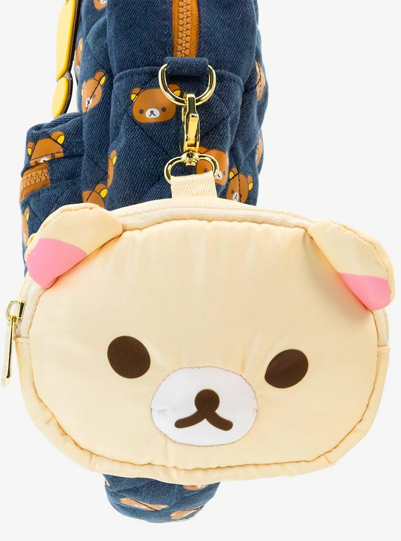 Whatever! Makes You Happy x Rilakkuma Kirolakkuma Padded Nylon Mini Crossbody Bag