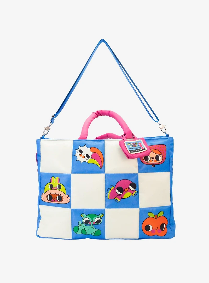 Whatever! Makes You Happy x Burger Babie Smile Nylon Padded Tote Bag