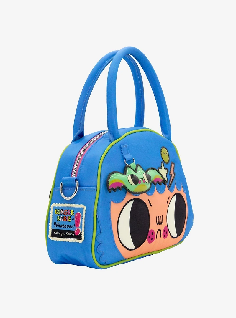 Whatever! Makes You Happy x Burger Babie Convertible Crossbody Bowler Bag