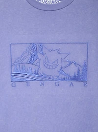 Pokémon Embroidered Gengar Panel Portrait T-Shirt - BoxLunch Exclusive