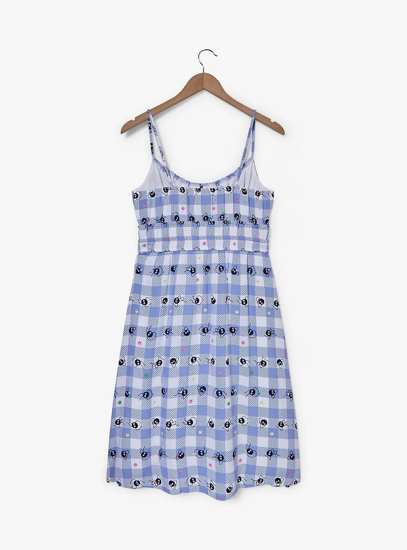Studio Ghibli® Spirited Away Soot Sprites Gingham Midi Dress - BoxLunch Exclusive