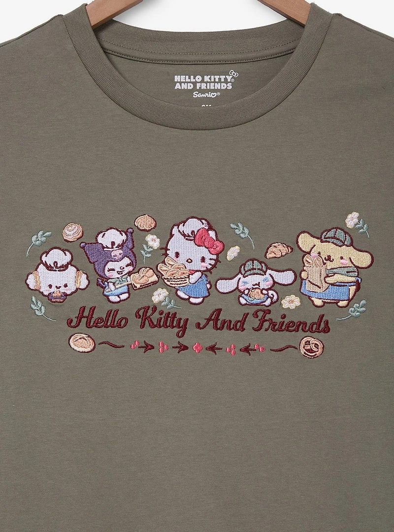 Sanrio Hello Kitty and Friends Bakery Embroidered Women's Plus T-Shirt - BoxLunch Exclusive