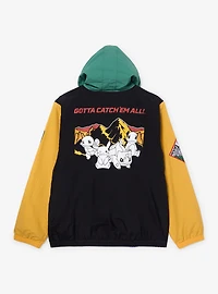 Pokémon Embroidered Patches Color Block Windbreaker - BoxLunch Exclusive