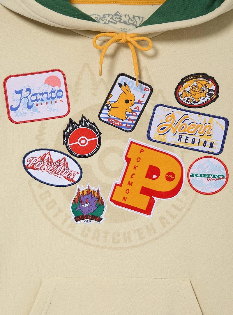 Pokémon Embroidered Badges Hoodie - BoxLunch Exclusive