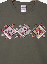 Sanrio Hello Kitty & Friends Bakery Embroidered Crewneck - BoxLunch Exclusive