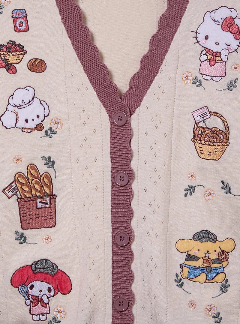 Sanrio Hello Kitty and Friends Bakery Women's Plus Scalloped Cardigan — BoxLunch Exclusive