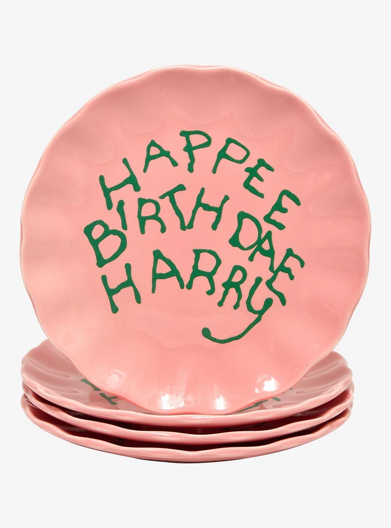 Harry Potter Happee Birthdae Harry Cake Mini Plate Set — BoxLunch Exclusive