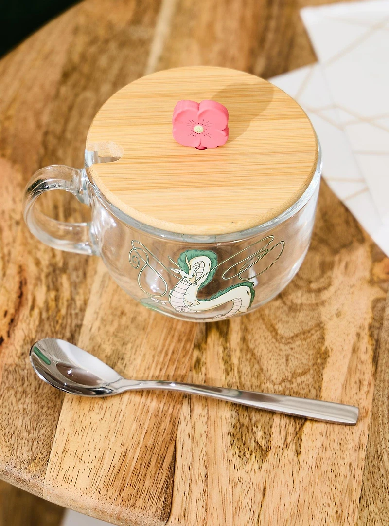 Studio Ghibli® Spirited Away Haku Glass Mug With Lid — BoxLunch Exclusive