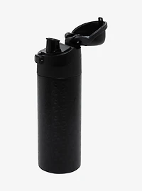 Disney The Nightmare Before Christmas Jack Skellington Floral Black Water Bottle — BoxLunch Exclusive