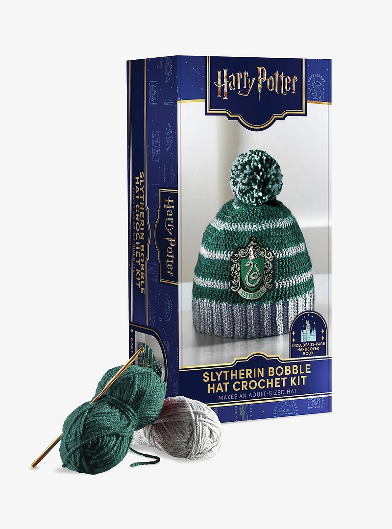 Harry Potter Slytherin Bobble Hat Crochet Kit