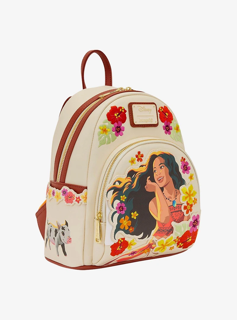 Loungefly Disney Moana (Live Action) Floral Moana Mini Backpack