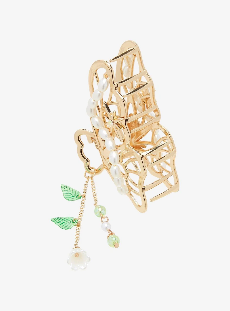Disney Peter Pan Tinker Bell Gold Butterfly Claw Clip with Charm - BoxLunch Exclusive