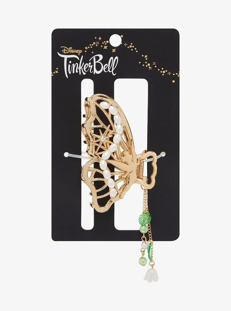 Disney Peter Pan Tinker Bell Gold Butterfly Claw Clip with Charm - BoxLunch Exclusive