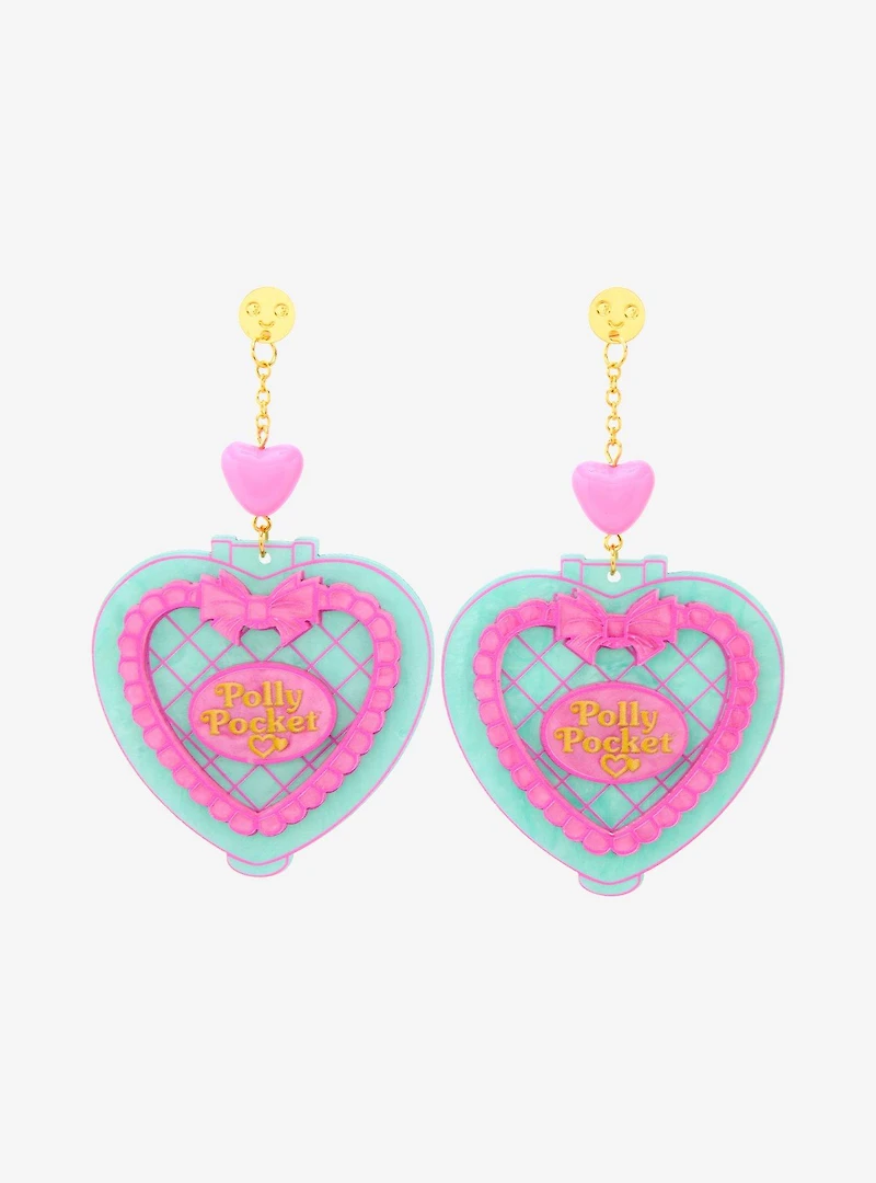 Whatever! Makes You Happy x Polly Pocket Heart Compact Statement Earrings