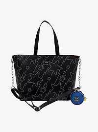 Loungefly Disney Lilo & Stitch Space Adventure Ride Stars Crossbody Tote Bag
