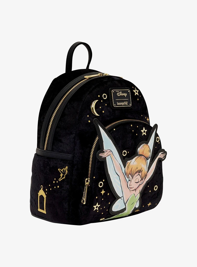 Loungefly Disney Peter Pan Tinker Bell Pixie Dust Velvet Mini Backpack