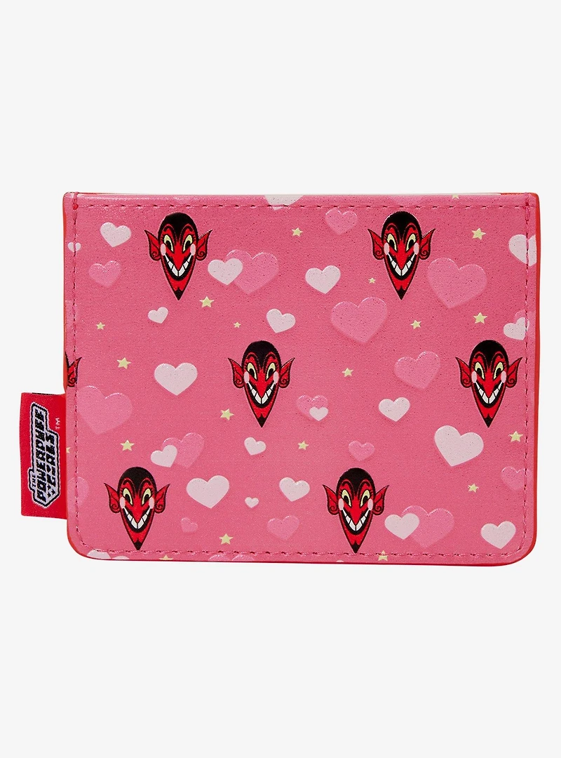 Loungefly The Powerpuff Girls HIM Hearts Allover Print Cardholder