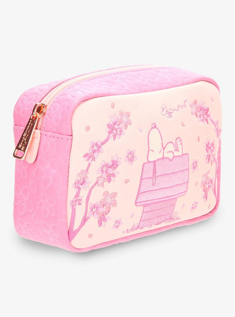Loungefly Peanuts Snoopy Cherry Blossom Cosmetic Bag — BoxLunch Exclusive