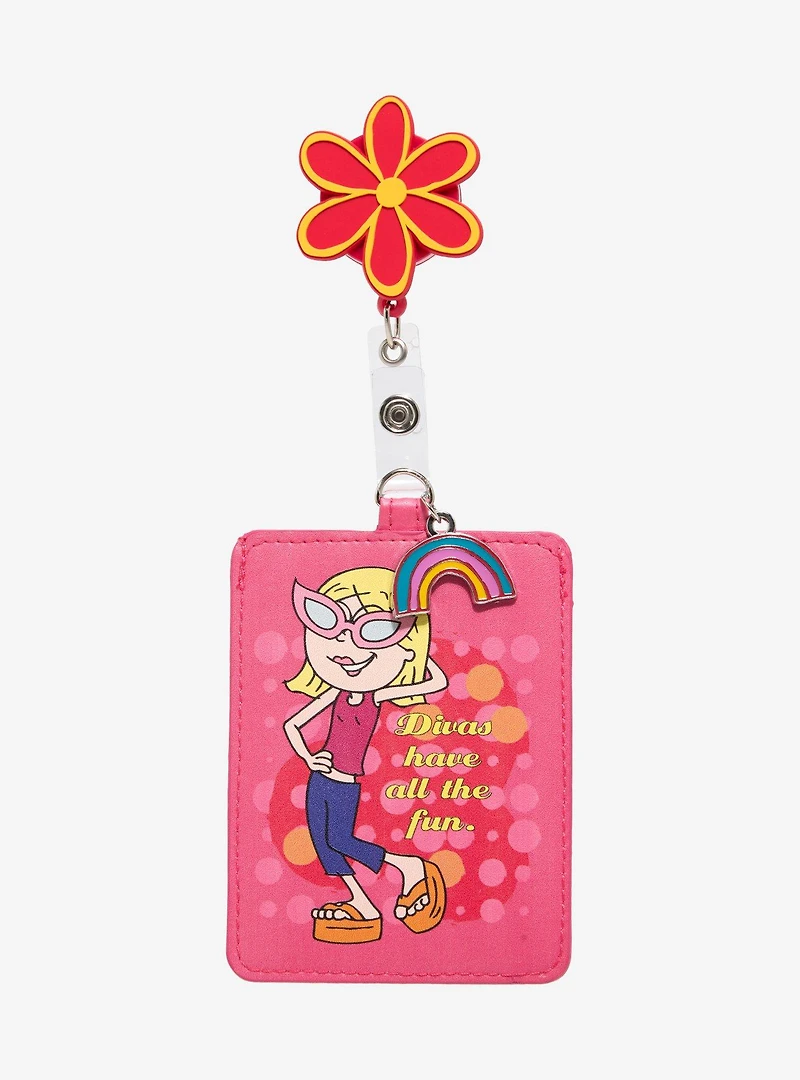 Disney Lizzie McGuire Flower Retractable Lanyard with Charm