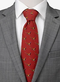 Pheasant Burgundy Men's Tie