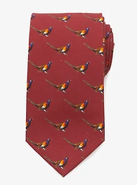 Pheasant Burgundy Men's Tie