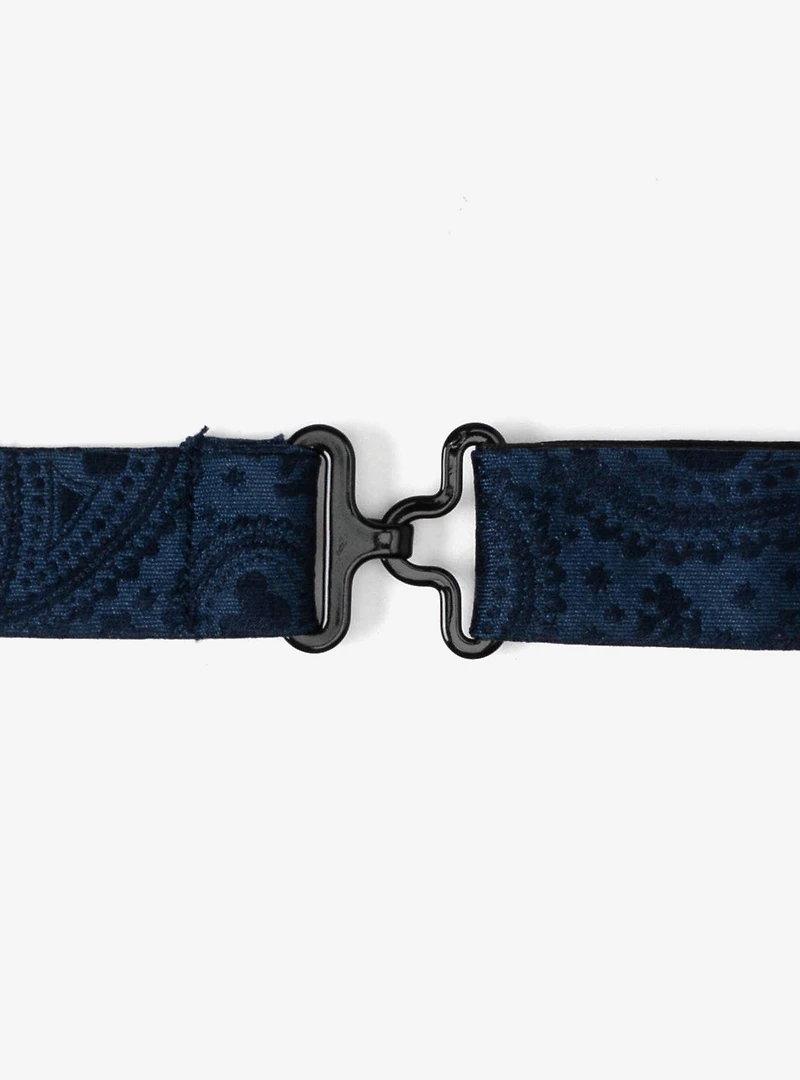 Disney Mickey Mouse Navy Paisley Silk Bow Tie