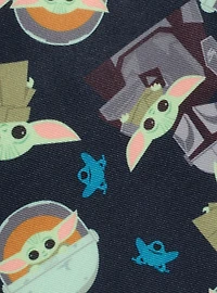 Star Wars The Mandalorian Mando Grogu Navy Boy's Tie