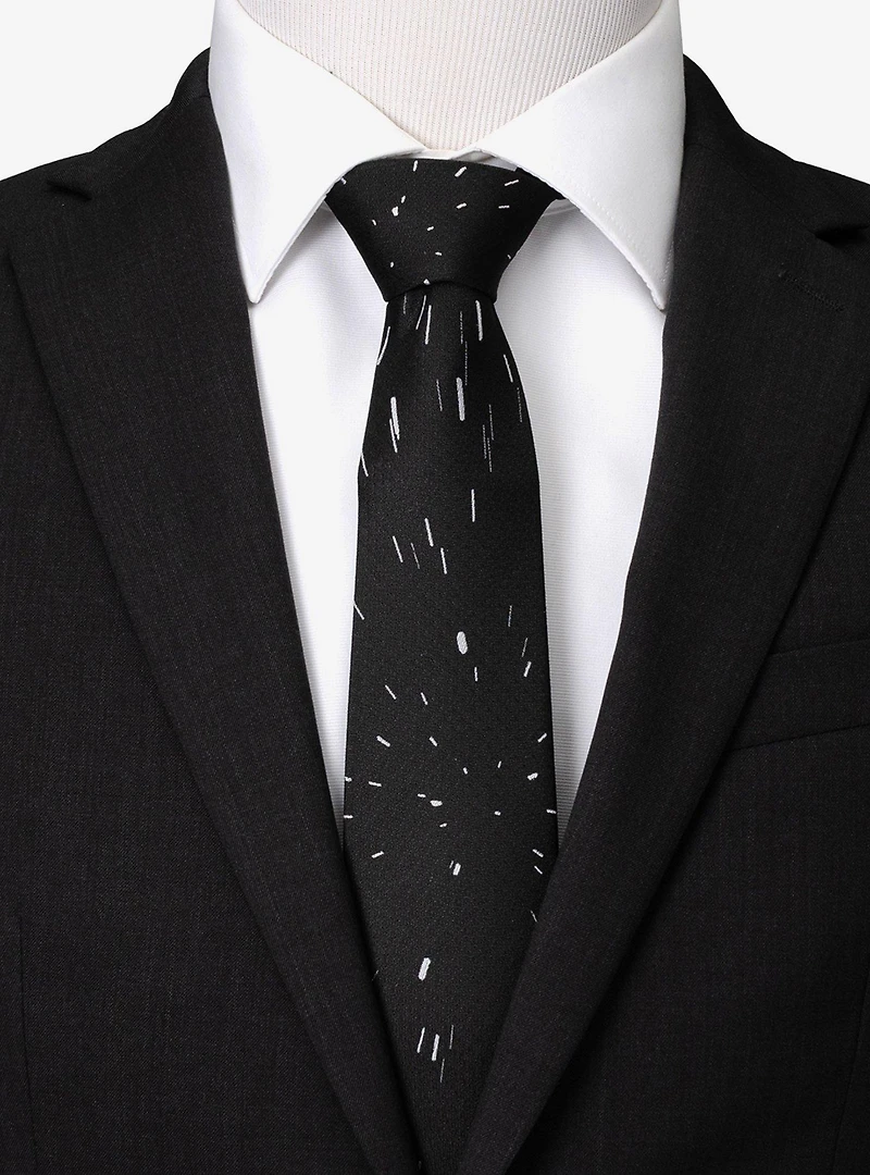 Star Wars Hyperspace Black Tie with Hidden Message