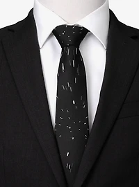 Star Wars Hyperspace Black Tie with Hidden Message