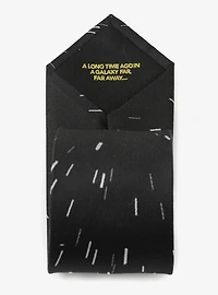 Star Wars Hyperspace Black Tie with Hidden Message
