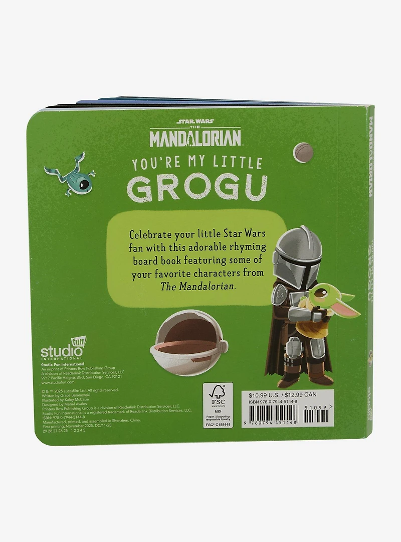 Star Wars You're My Little Grogu Board Book
