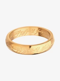 The Lord of Rings Stainless Steel Gold IP One Ring
