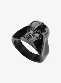 Star Wars Black Plated 3D Darth Vader Ring