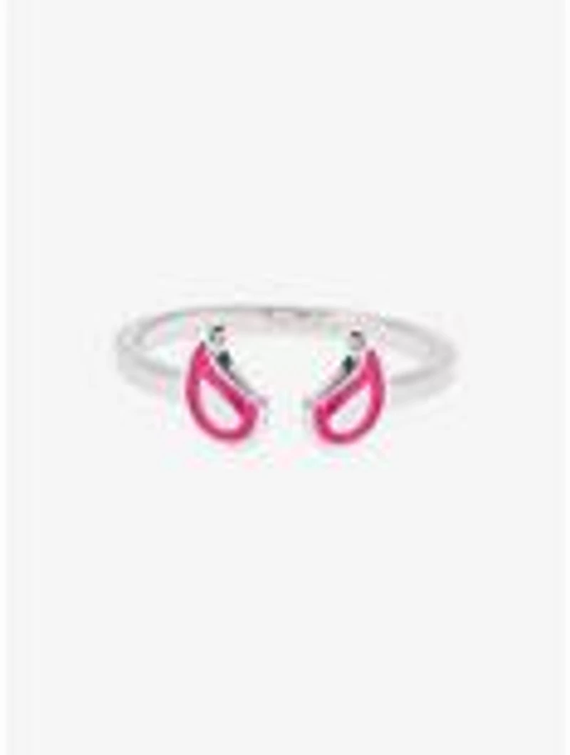 Marvel Spider-Man Spider Gwen Eyes Logo Ring