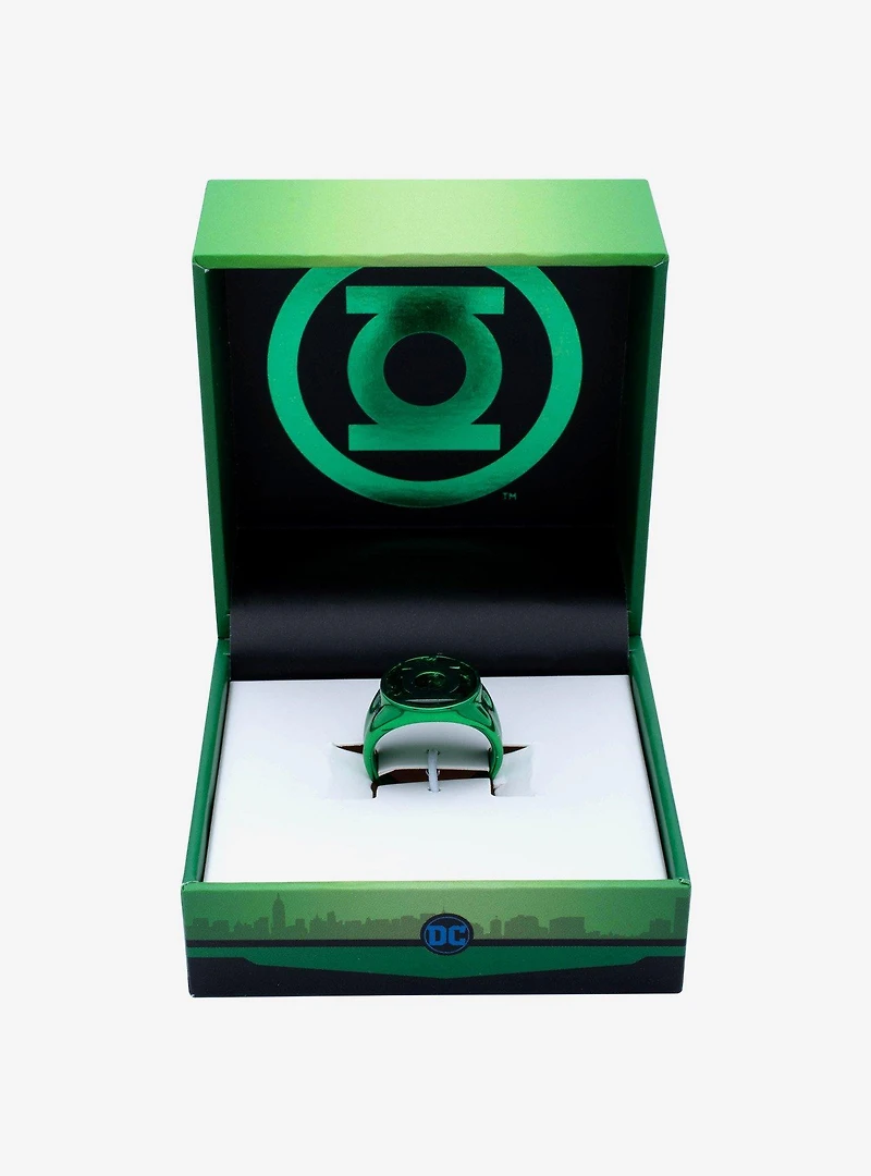 DC Comics Green Lantern "Will Power" Symbol Stainless Steel Ring