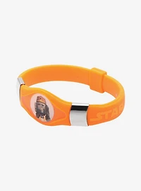 Star Wars Rebels Chopper Kids Orange Silicone Glow Bracelet