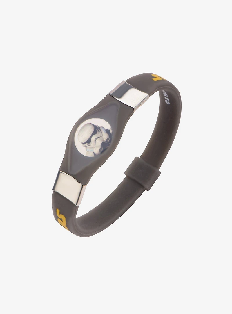 Star Wars Rebels Stormtrooper Kids Black Silicone Glow Bracelet