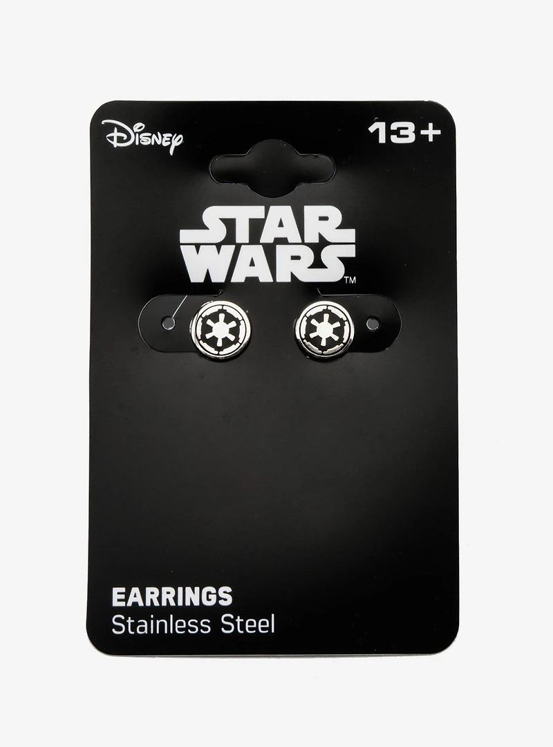 Star Wars Galactic Empire Symbol Enamel Stud Earrings