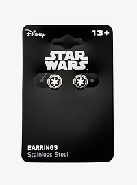 Star Wars Galactic Empire Symbol Enamel Stud Earrings