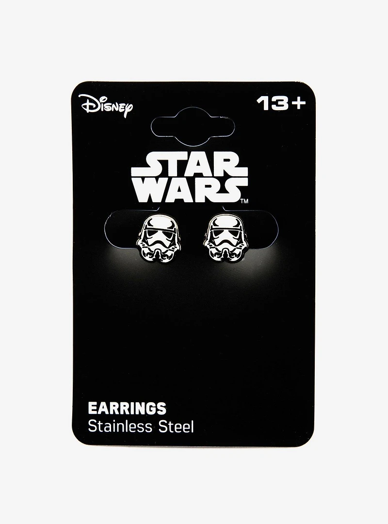 Star Wars Stormtrooper Enamel Stud Earrings