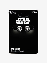 Star Wars Stormtrooper Enamel Stud Earrings
