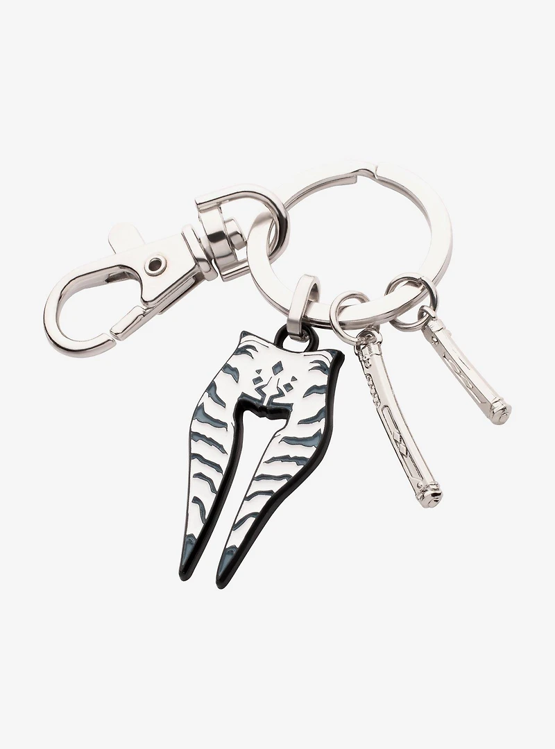 Star Wars Ahsoka Headdress and Charms Keychain
