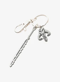 Star Wars Dark Saber Mando Charm Keychain
