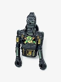 Star Wars Mandalorian 3 Grogu in IG-12 Enamel Pin