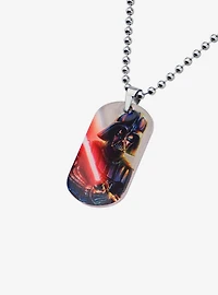 Star Wars Graphic Darth Vader Kids Dog Tag Pendant Necklace