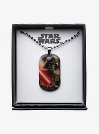 Star Wars Graphic Darth Vader Kids Dog Tag Pendant Necklace