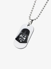 Star Wars Glow in the Dark Darth Vader Dog Tag Pendant Necklace