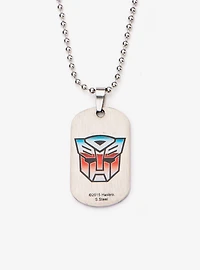 Transformers Robot Car Dog Tag Pendant Necklace