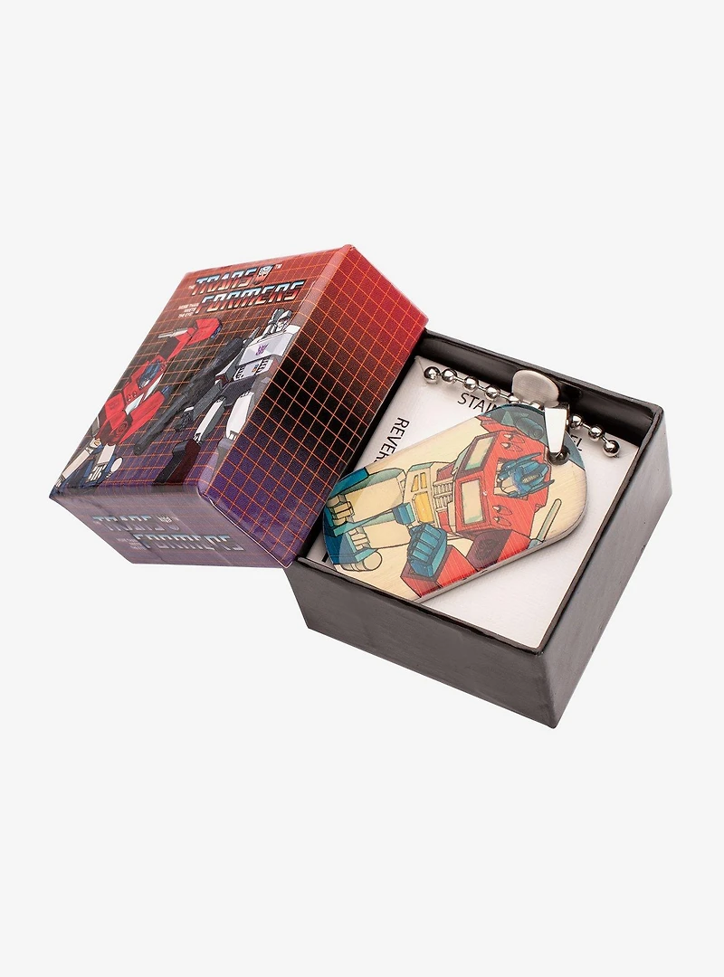 Transformers Robot Car Dog Tag Pendant Necklace