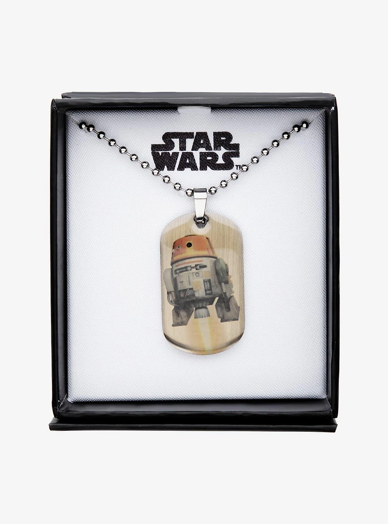 Star Wars Rebels Chopper Kids Dog Tag Pendant Necklace